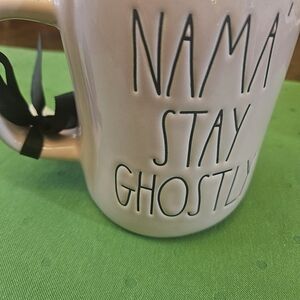 Rae Dunn Cream 'Namastay Ghostly' Mug